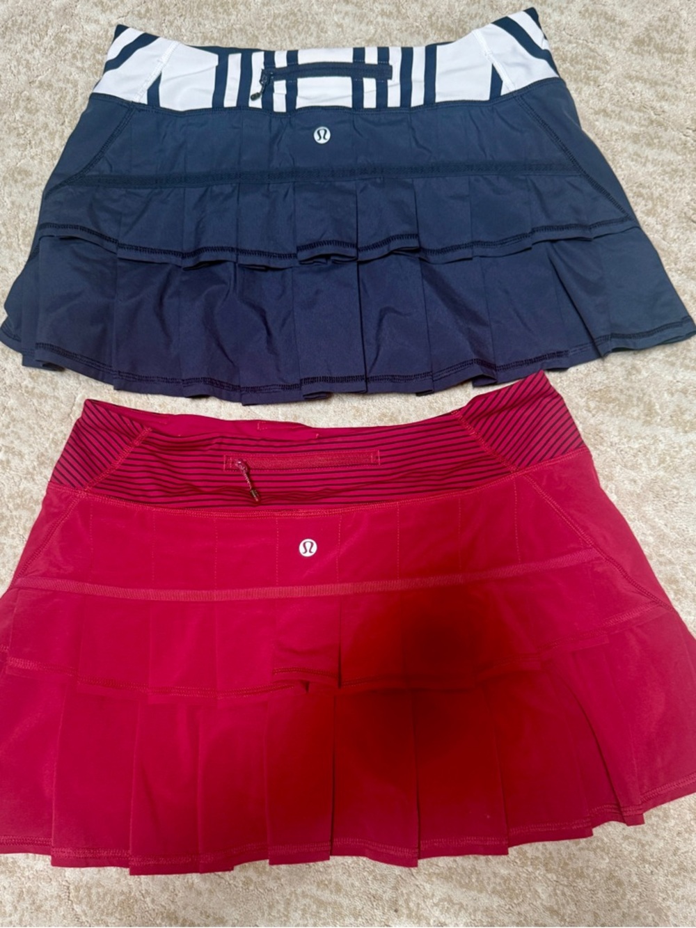 2 Lululemon Pace Setter Skorts SZ 6 great colors w/Pockets great deal YES-CUTE!